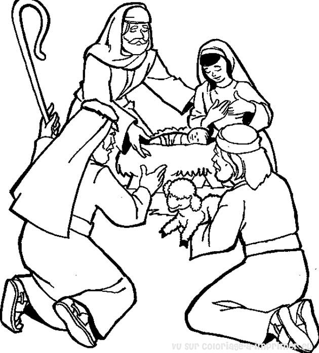 Coloriage de Jésus prêchant à une foule