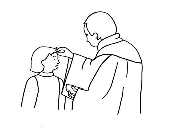 Coloriage de Jésus prêchant entouré de ses fidèles