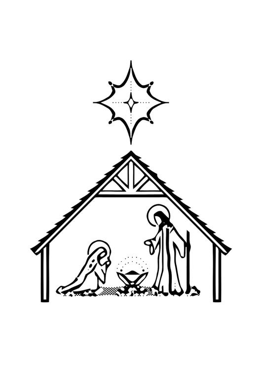 Coloriage de Jésus prêchant au milieu d'une foule attentive
