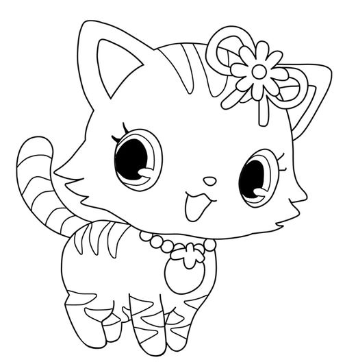 Coloriage d'un joyeux animal de compagnie dans un décor naturel