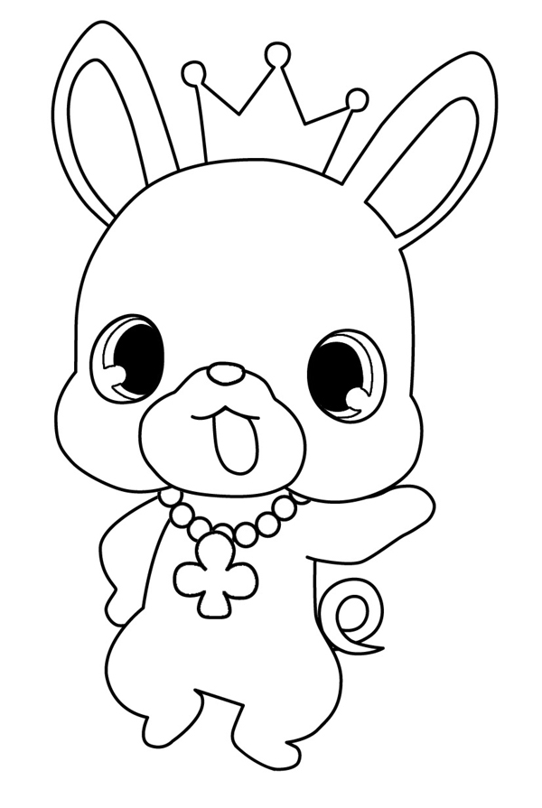 Coloriage d'un adorable animal de compagnie avec un décor joyeux