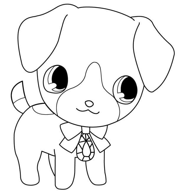 Coloriage d'un adorable animal de compagnie avec un fond floral