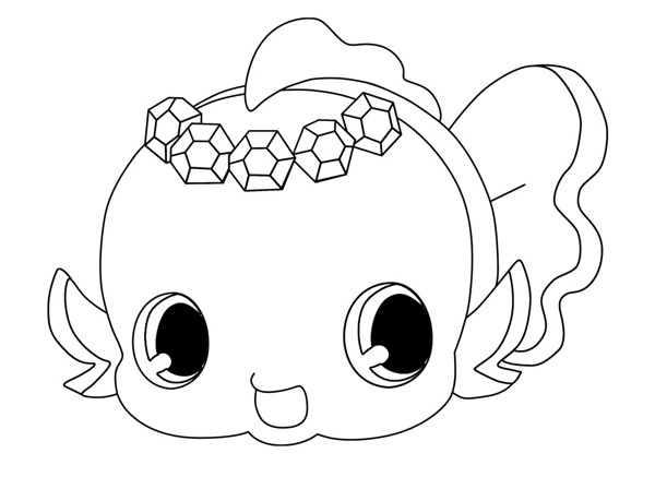 Jewelpet jouant avec des fleurs colorées dans un jardin