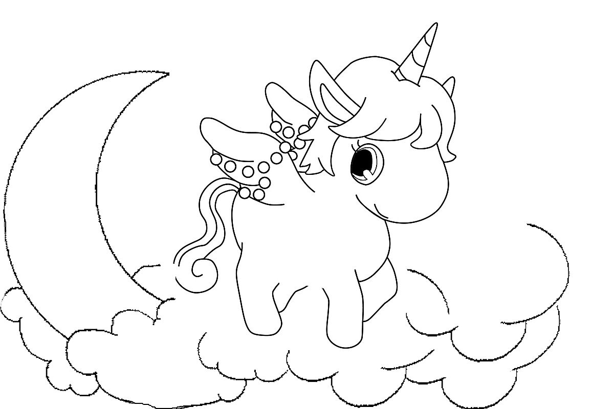 Coloriage de Jewelpet avec un adorable animal dans un décor joyeux