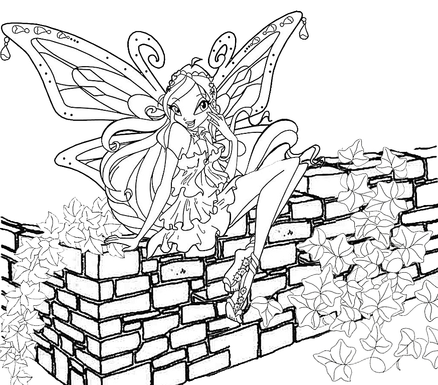 Coloriage d'un Jewelpet dans un cadre joyeux