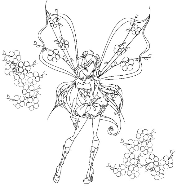 Jewelpet dans un jardin coloré entouré de fleurs
