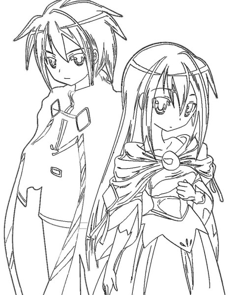 Coloriage de Jewelpet en pleine aventure avec ses amis