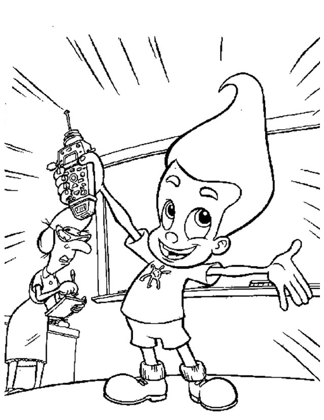 Jimmy Neutron en pleine exploration scientifique