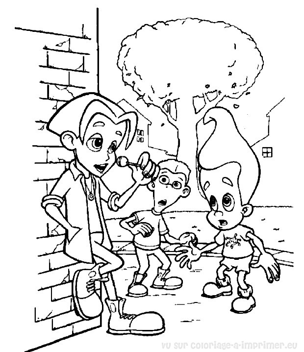 Jimmy Neutron en pleine réflexion scientifique