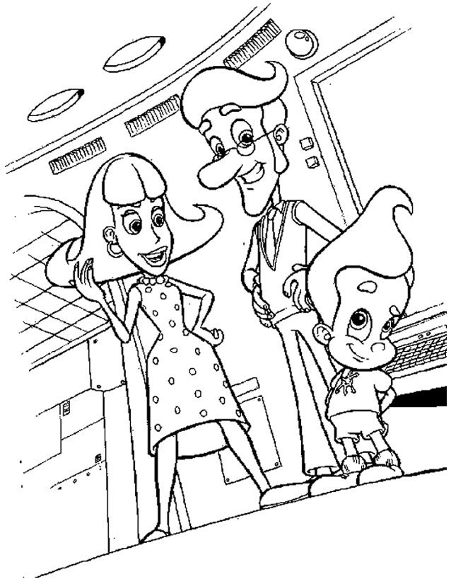 Jimmy Neutron en pleine réflexion dans son laboratoire