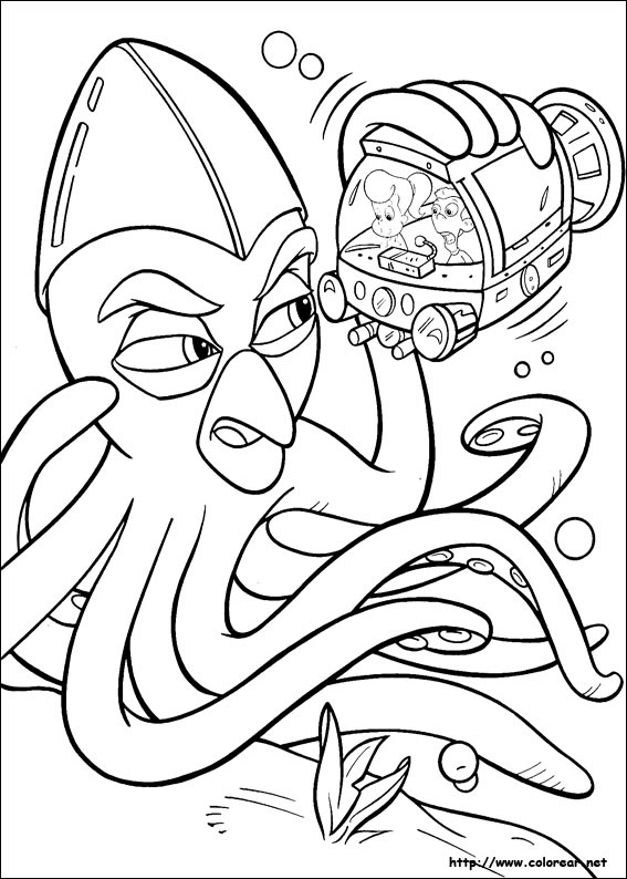 Coloriage de Jimmy Neutron en pleine réflexion scientifique