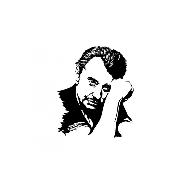 Coloriage de Johnny Hallyday en pleine performance musicale Coloriage de Johnny Hallyday en pleine performance musicale