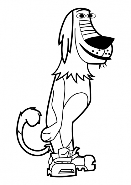 Johnny Test en pleine aventure avec son chien Dookie
