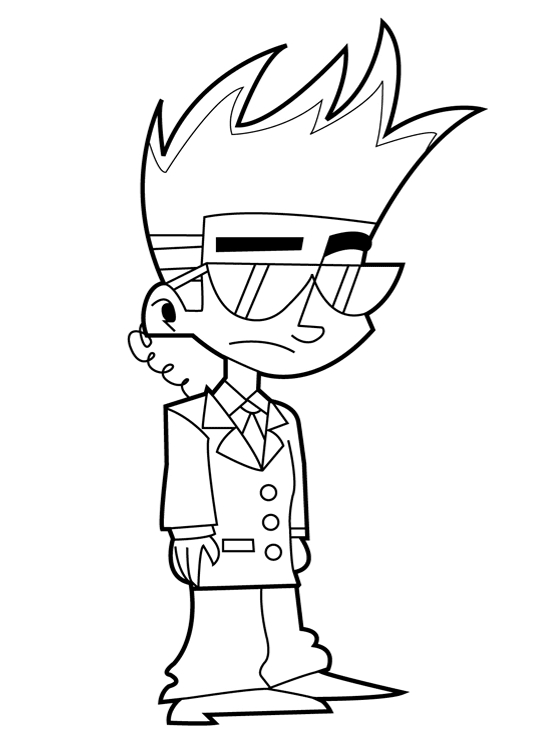 Johnny Test et ses amis en pleine action dans un décor dynamique