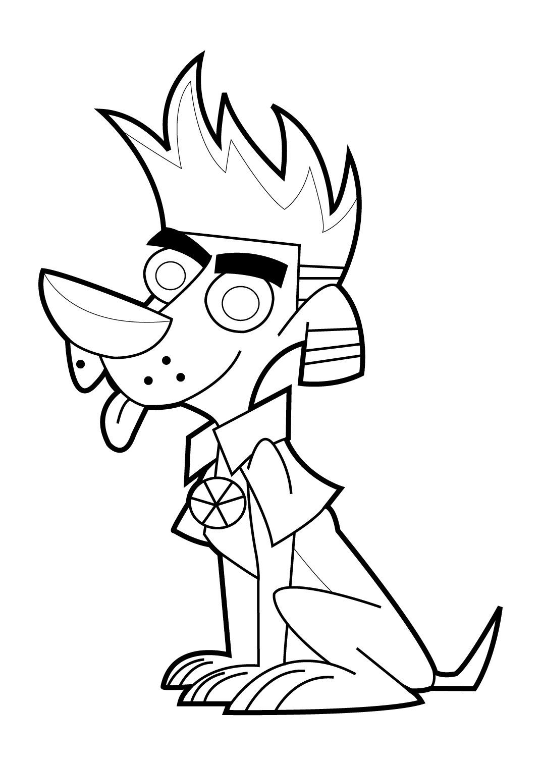 Johnny Test en pleine aventure avec son chien Dukey