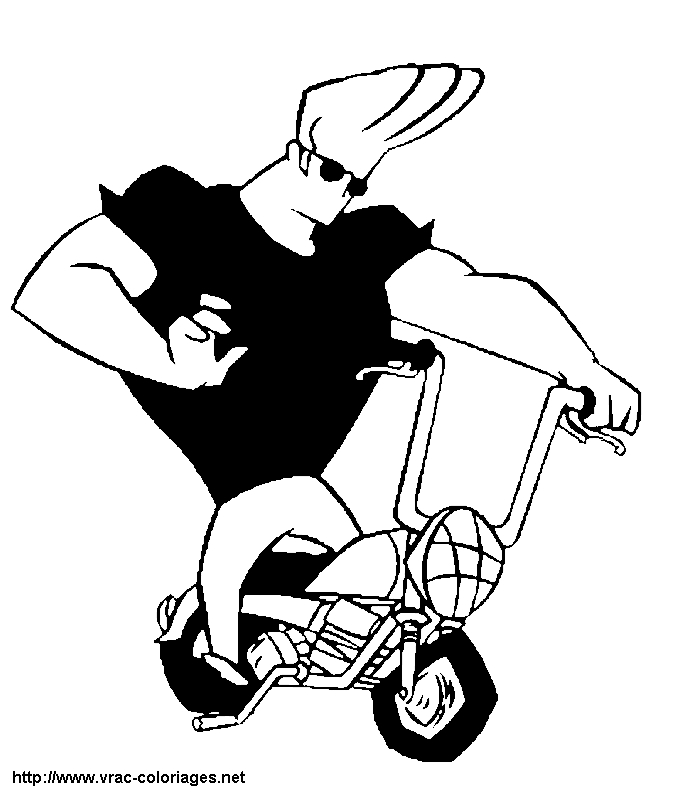 Johny Bravo en pleine action, prêt à séduire dans un décor urbain