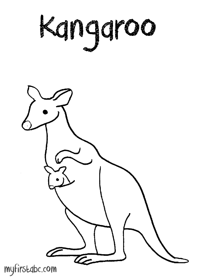 Un kangourou bondissant dans un paysage naturel
