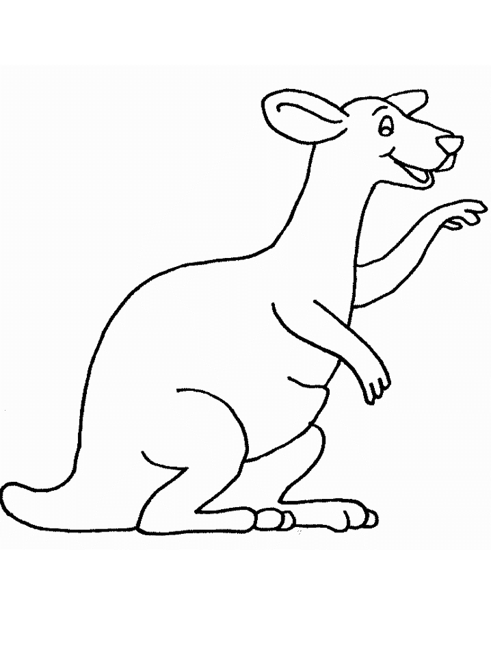 Un kangourou joyeux sautant dans un paysage naturel