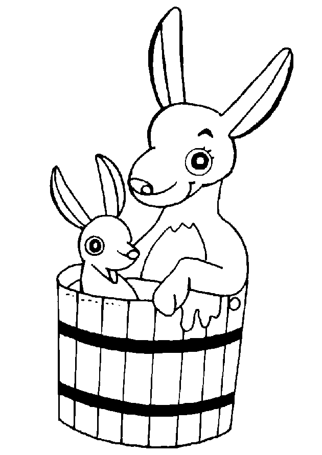 Un kangourou joyeux en pleine nature