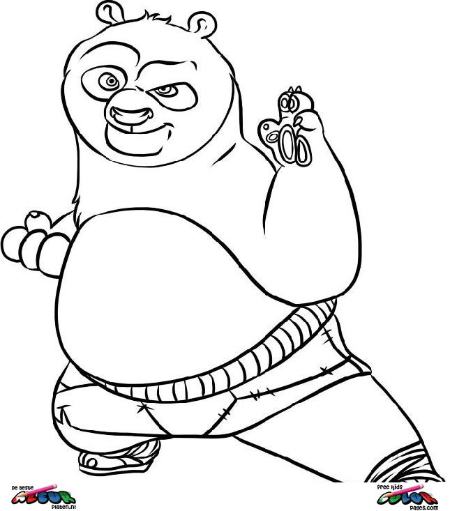 Kung Fu Panda en pleine action dans un décor naturel