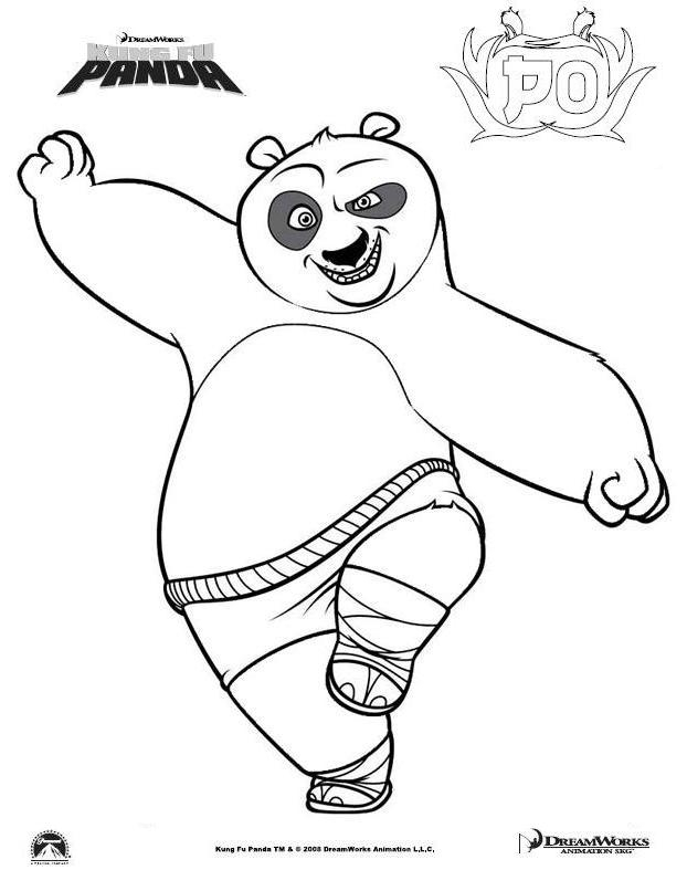 Kung Fu Panda en pleine action dans un décor naturel