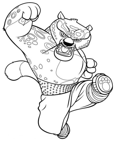 Kung Fu Panda en pleine action dans un décor inspirant