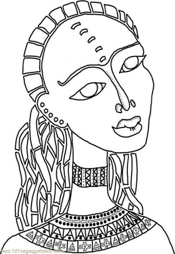 Coloriage d'une scène de Kwanzaa avec des symboles traditionnels
