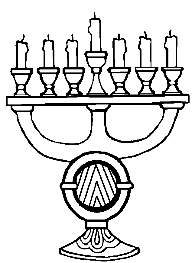 Coloriage d'une célébration de Kwanzaa avec des symboles traditionnels
