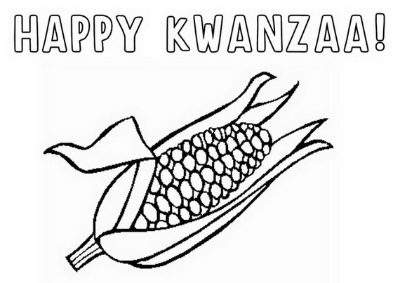Scène de Kwanzaa avec des symboles et des éléments culturels