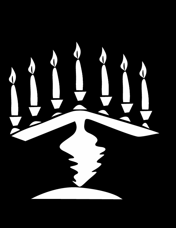 Coloriage de Kwanzaa avec des symboles traditionnels et un décor festif