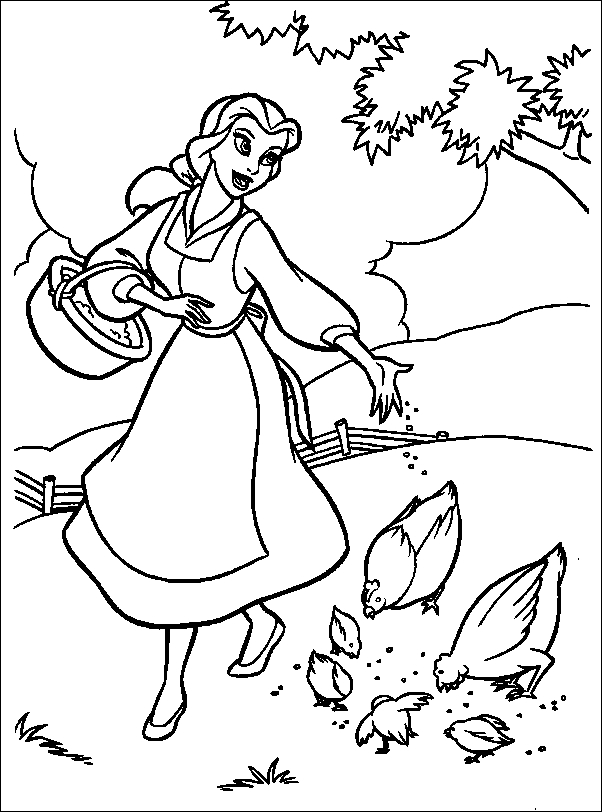 La Belle et la Bête dans un jardin féerique