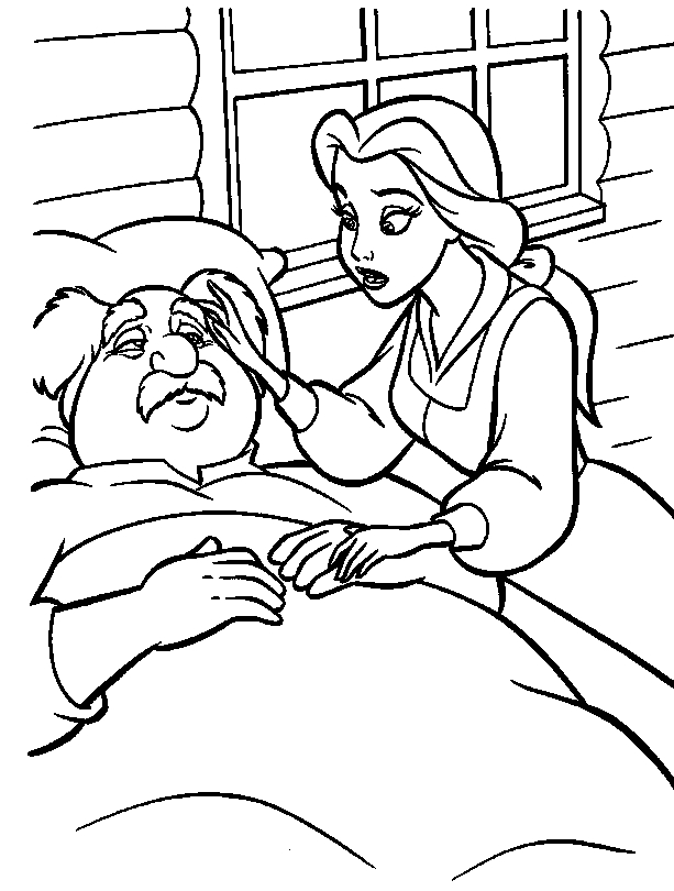 La Belle et la Bête dans un moment de tendresse au cœur du château