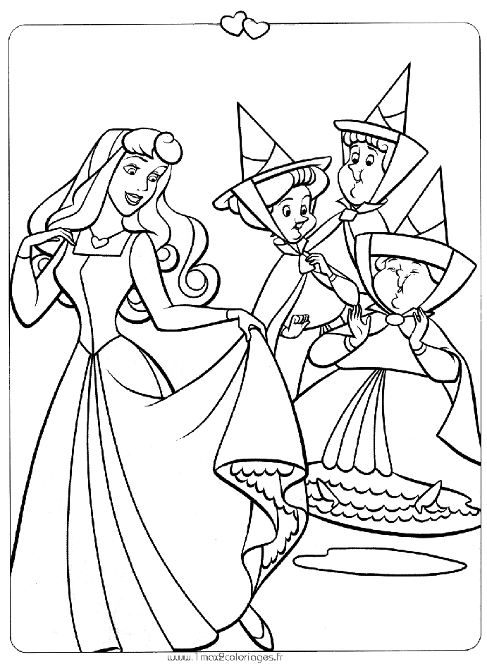 Coloriage de Belle et de la Bête dans un jardin enchanteur