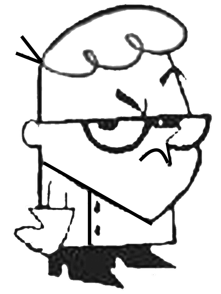 Coloriage du laboratoire de Dexter avec des équipements scientifiques