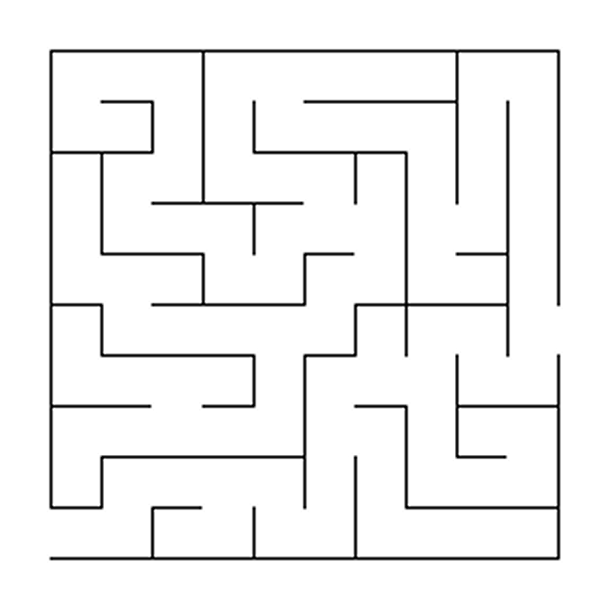 Labyrinthe complexe avec chemins et obstacles variés