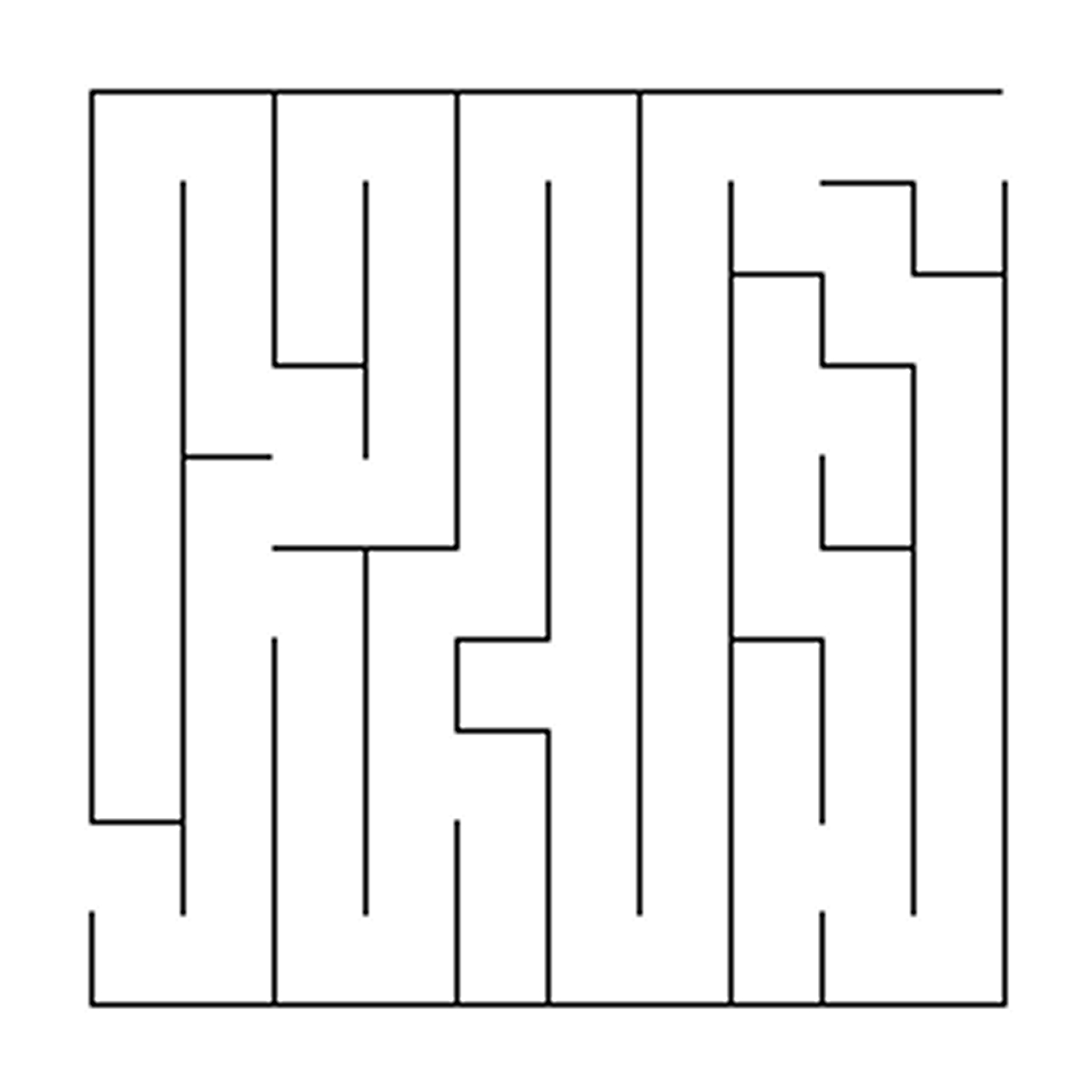 Un labyrinthe complexe à colorier avec des chemins sinueux