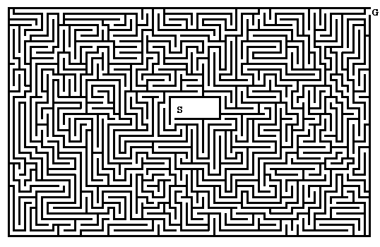 Coloriage d'un labyrinthe complexe avec des chemins sinueux