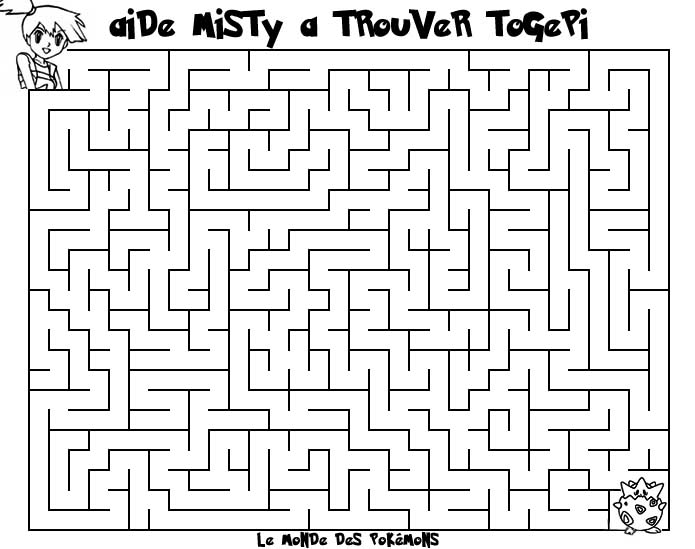 Coloriage d'un labyrinthe complexe avec un château en arrière-plan