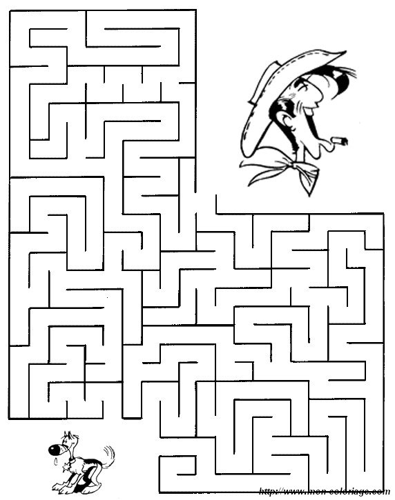 Coloriage d'un labyrinthe complexe avec des chemins sinueux et des éléments de décoration Coloriage d'un labyrinthe complexe avec des chemins sinueux et des éléments de décoration