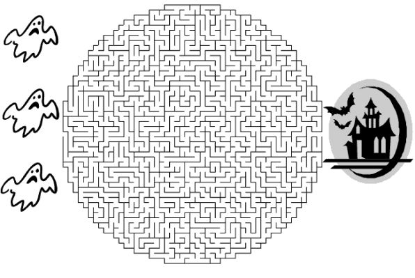 Labyrinthe complexe avec chemins et obstacles