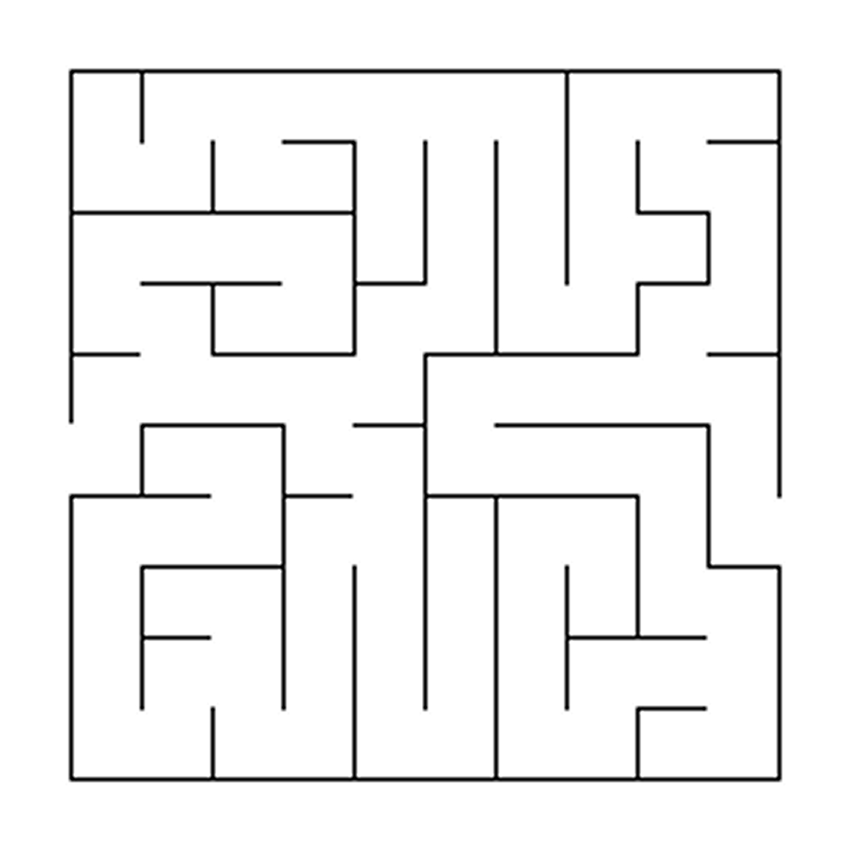 Coloriage d'un labyrinthe complexe avec des chemins tortueux et des éléments de nature