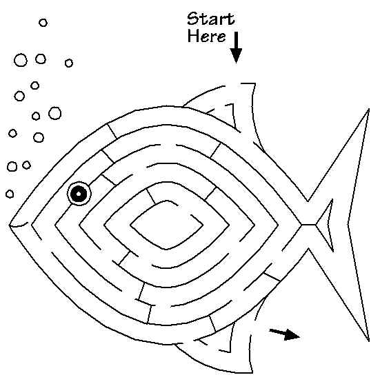 Coloriage d'un labyrinthe complexe avec des chemins sinueux et des motifs variés
