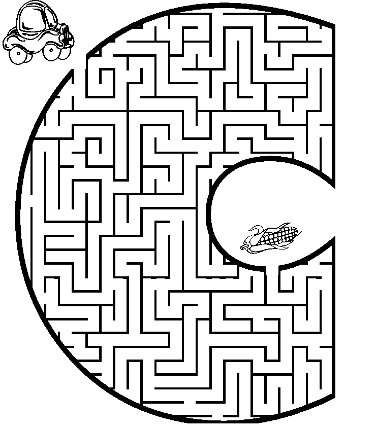 Coloriage d'un labyrinthe complexe avec des éléments naturels