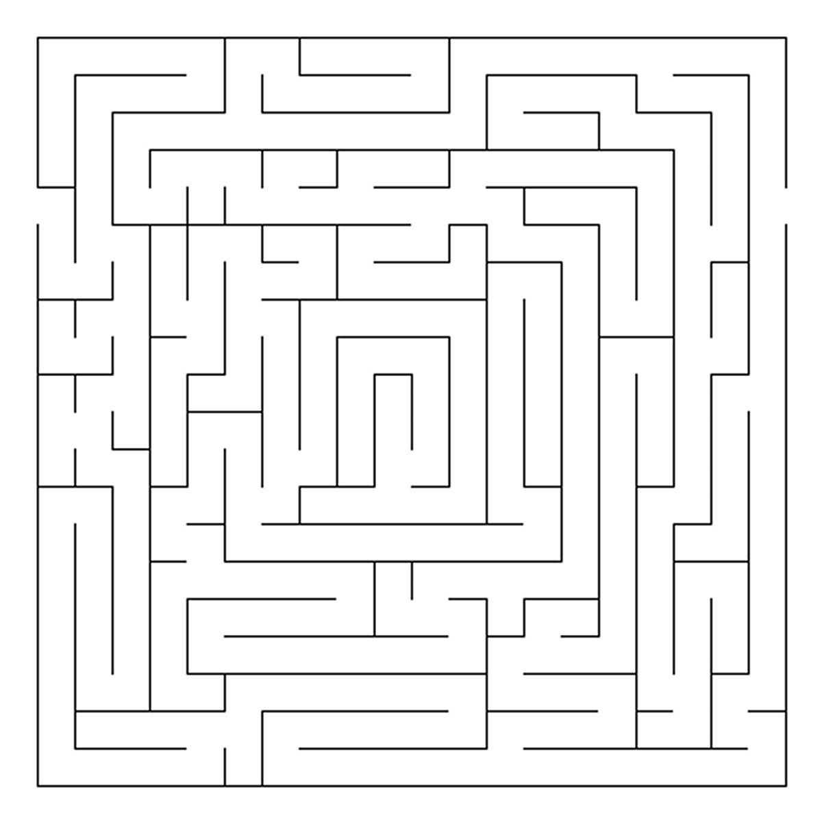 Un labyrinthe complexe avec des chemins sinueux et des obstacles