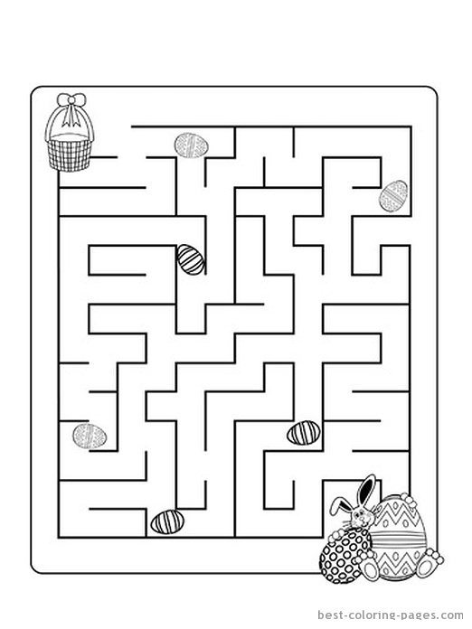 Coloriage de labyrinthes avec un chemin complexe et des obstacles
