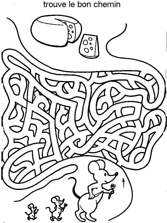 Labyrinthe complexe avec chemins sinueux et éléments naturels