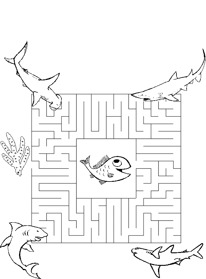 Coloriage d'un labyrinthe complexe à explorer