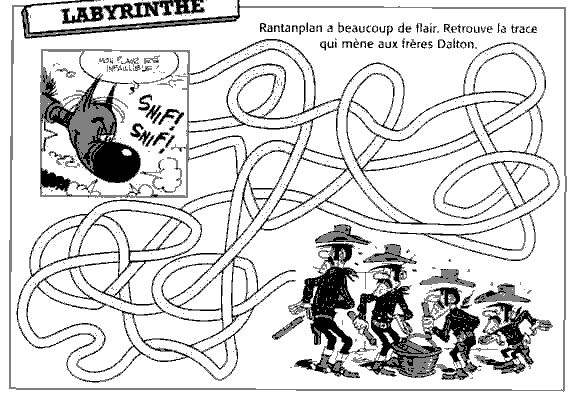 Coloriage d'un labyrinthe complexe avec divers chemins