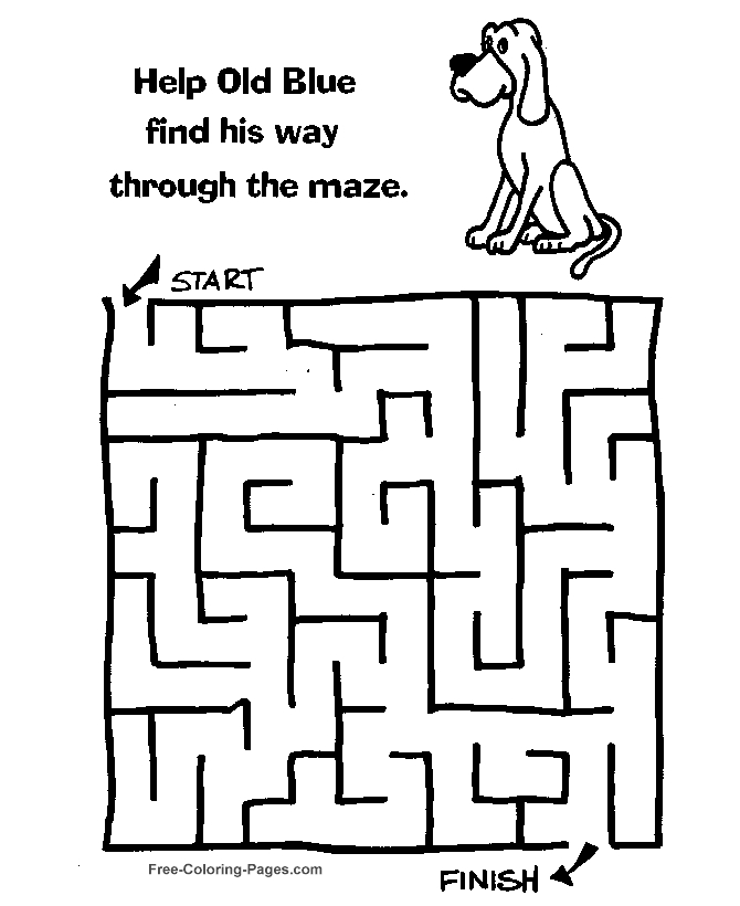 Coloriage d'un labyrinthe complexe avec des chemins sinueux