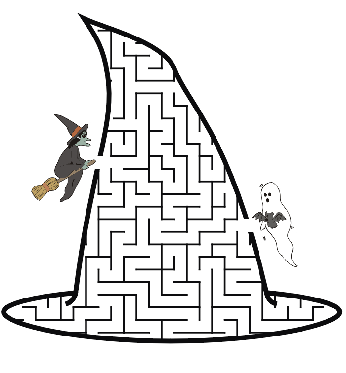 Un labyrinthe complexe à colorier avec des chemins sinueux